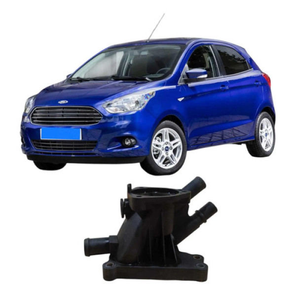 Carcaça Válvula Termostática Ford Ka 1.0 3c 2018 9k478