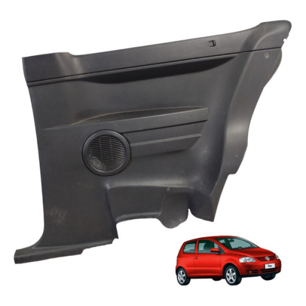 Forro Porta Lateral Traseiro Direito 2p Vw Fox 2005 A 2010 Preto