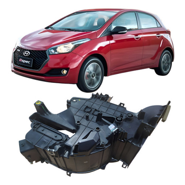 Caixa Evaporadora Lateral Esquerda Hyundai Hb20 1.0 3c 2017  Preto