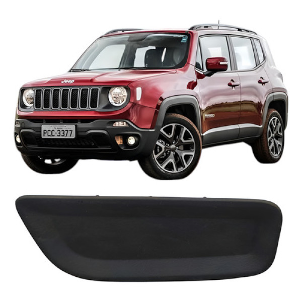 Borracha Comando Vidro Traseira Esquerda Renegade 2015- 2019 Preto
