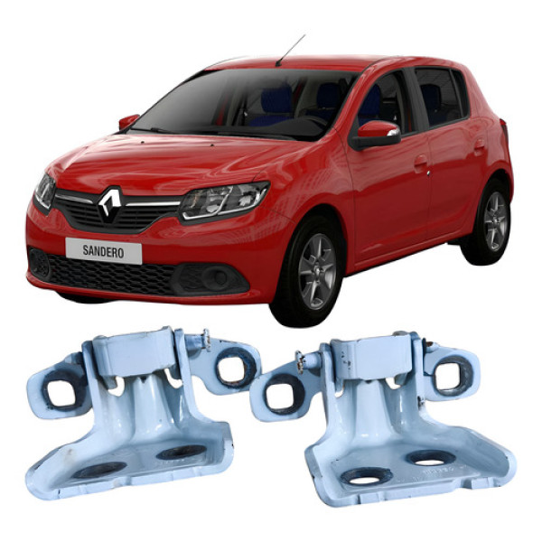 Par Dobradiça Dianteiro Esquerdo Renault Sandero 2017