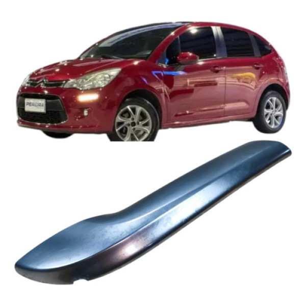 Acabamento Puxador Dianteiro Esquerdo Citroën C3 2013 Cinza