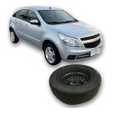 Pneu Roda Aro 15 4furo Chevrolet Agile 2012 1.4 Original Preto