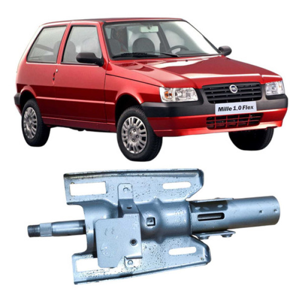 Suporte Direçao Volante Fiat Uno Mille 2006 Prateado