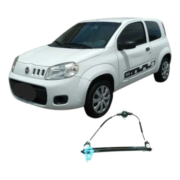 Maquina Dianteira Direita Fiat Uno 2014 1.0 Original
