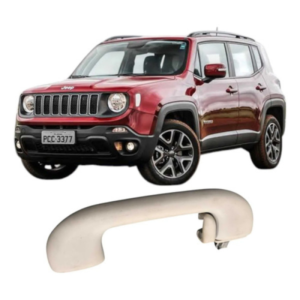 Alça Teto Pqp Traseira Direita Jeep Renegade 2015 2016 2017 Bege