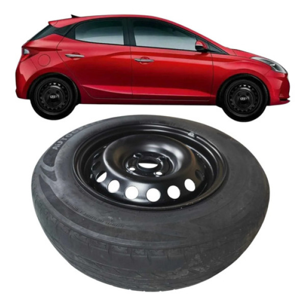 Roda Ferro Aro 14 4 Furos Hyundai Hb20 2018 529101s000 Preto