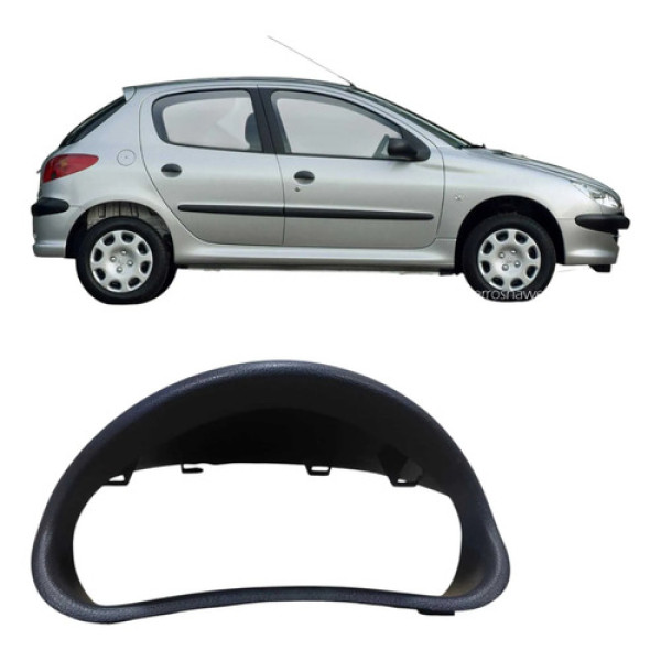 Acabamento Painel Instrumentos Peugeot 206 2008 96242332yk Preto Listras