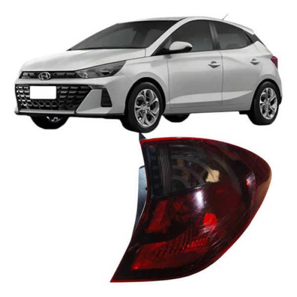 Lanterna Traseira Direito Hyundai Hb20 2021 92402r11 Direito/passageiro Vermelho