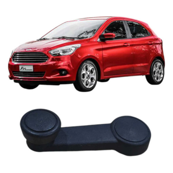 Maçaneta Vidro Ford Ka 2015 1.0 3c E3b17645 Original Preto