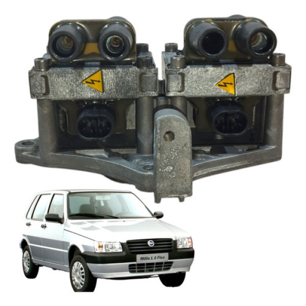 Bobina Ignição Uno Mille 4p 8v 2005 A 200946811266