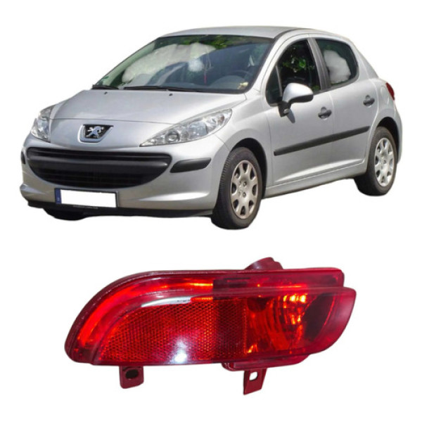 Lanterna Neblina Direita Peugeot 207 1.4 2009 Original Direito/passageiro Vermelho