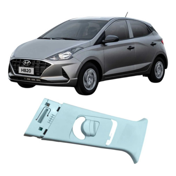 Moldura Coluna Esquerdo Hyundai Hb20 2020 85833r1000 Branco