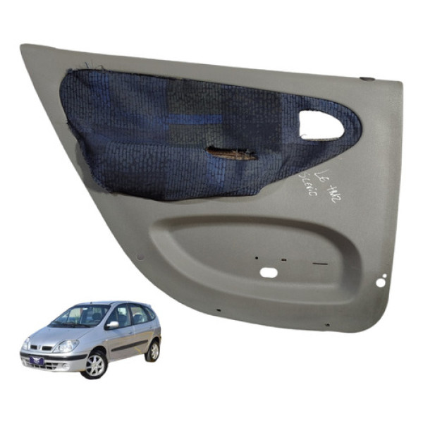 Forro Porta Traseiro Esquerdo Renault Scenic 1999 A 2011 Branco