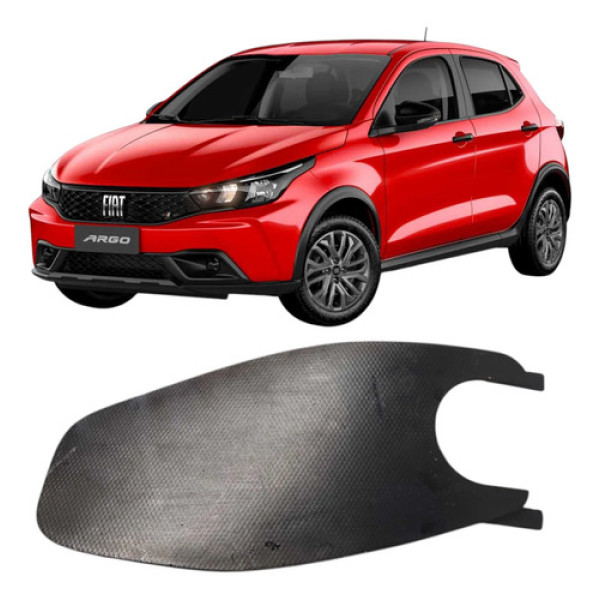 Tampa Acabamento Entrada Volante Esquerdo Fiat Argo 2023 Preto Lisa