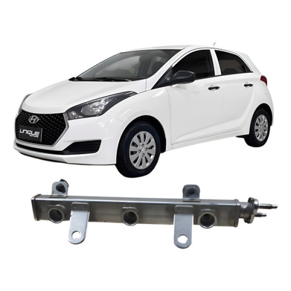 Flauta Bico Injetor Hyundai Hb20 2017 3535004090  .