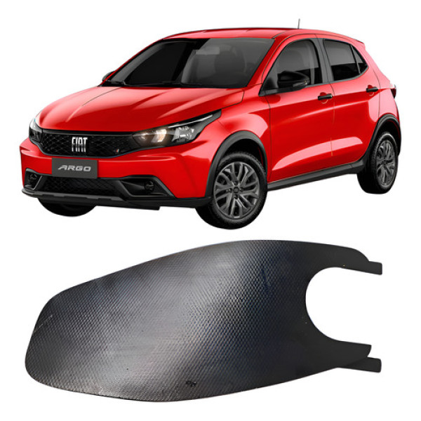 Tampa Acabamento Entrada Volante Esquerdo Fiat Argo 2023  Preto Lisa