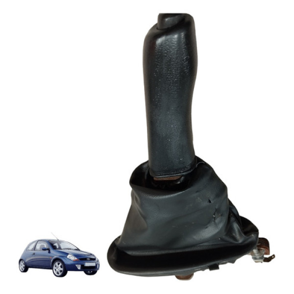 Alavanca Coifa Freio De Mao Ford Ka 1997 A 2005 Preto Preto
