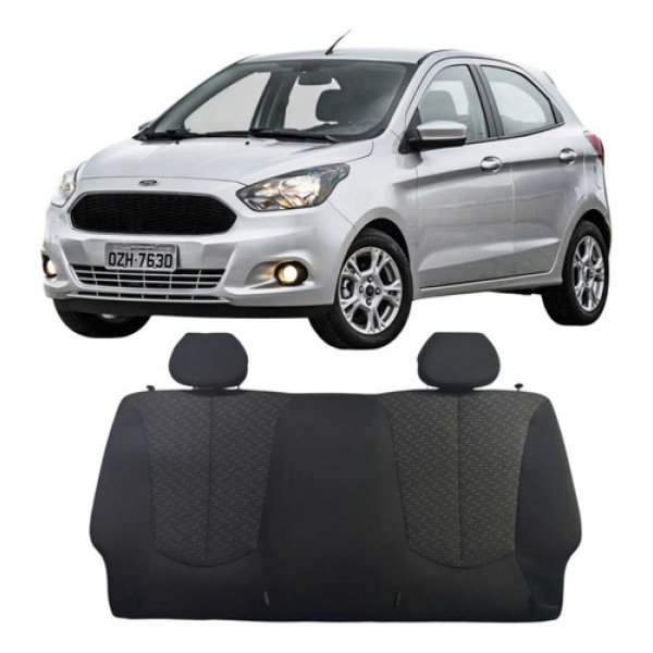 Escoro Banco Traseiro Ford Ka 1.0 3c 2017 2018 2019 2020 Preto