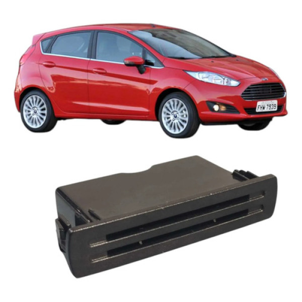 Porta Cartão Painel Ford New Fiesta 2014 2015 2016 2017 2018 Preto
