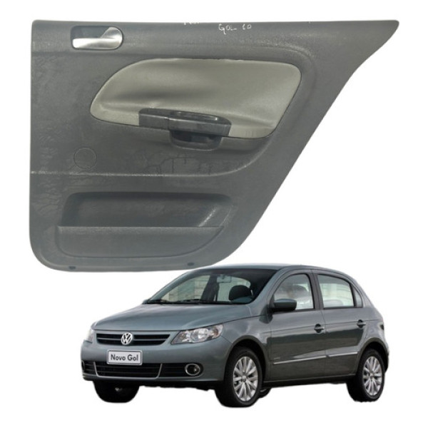 Forro Porta Traseiro  Direito Gol G5 1.6 4p 2009 A 2014 Preto