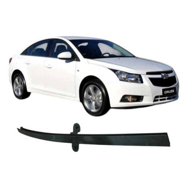 Canaleta Vidro Traseiro Esq Chevrolet Cruze Sedan 2014 Orig Prateado