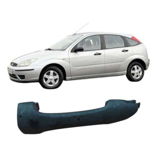 Maçaneta Traseira Direita Focus 1.6 Xs41a22404 Original Preto Traseira