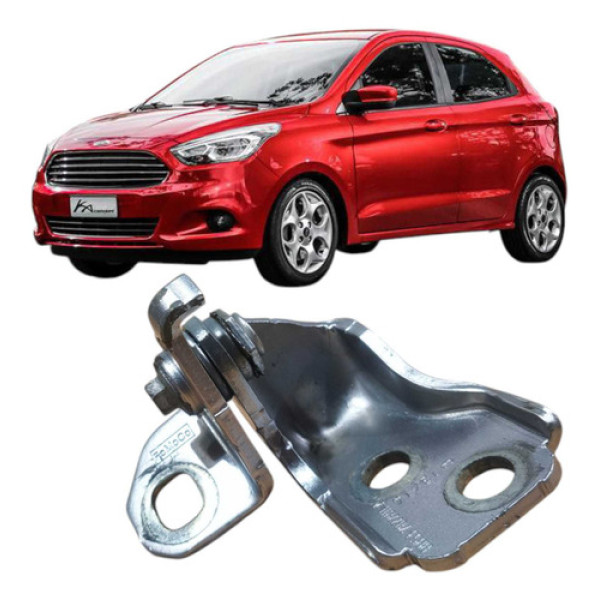 Dobradiça Sup Porta Traseira Esquerda Ford Ka 2015 Bb5378228 Prata