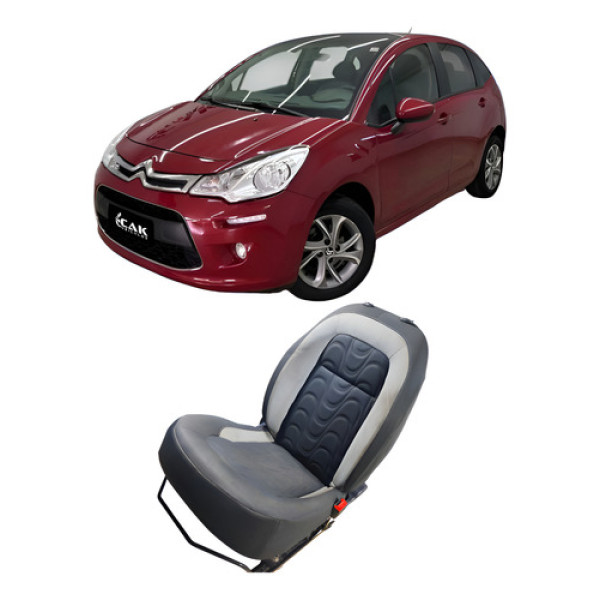 Banco Dianteiro Direito Citroën C3 2013 1.5 968q91 Preto Preto