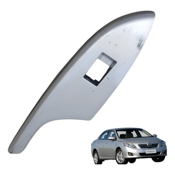 Moldura Comando Vidro Traseiro Direito Corolla 2009  2014  Cinza
