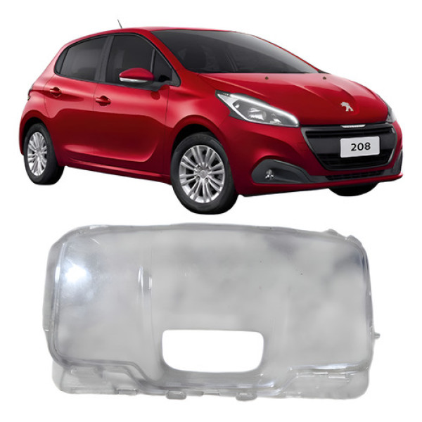 Acrílico Acabamento Luz Cortesia Traseiro Peugeot 208 2019