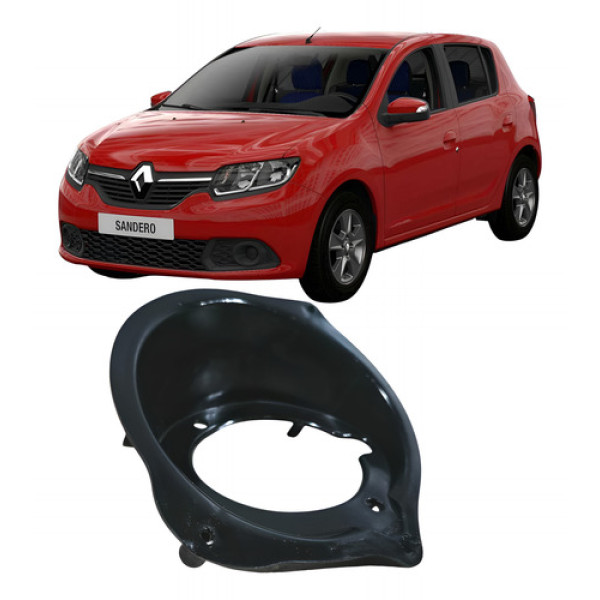Suporte Bocal Tampa Tanque Combustível Renault Sandero 2017  Preto 2017