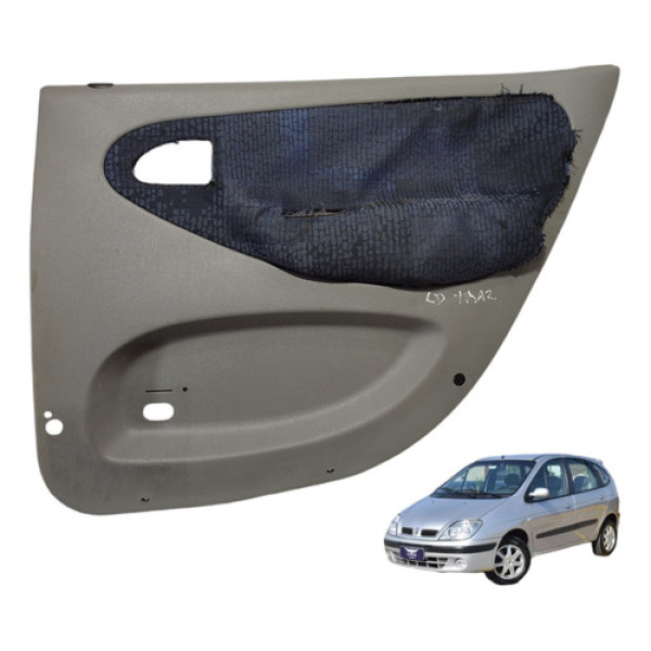 Forro Porta Traseiro Direito Renault Scenic 1999 A 2011 Cinza
