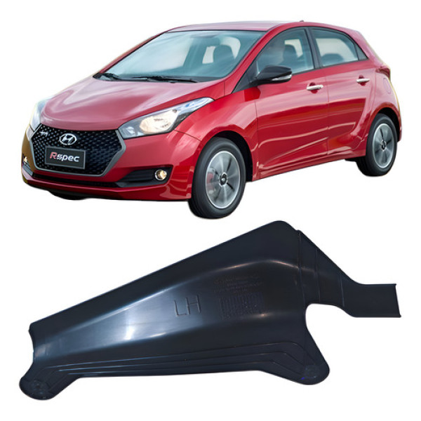 Acabamento Fechadura Traseiro Esquerdo Hyundai Hb20 2017  Branco