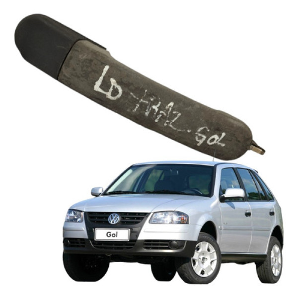 Maçaneta Puxador Externo Traseiro Direito Gol G4 4p 2006 Preto Traseira