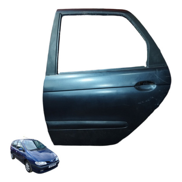 Porta Traseira Esquerda Renault Scenic 4 Portas  1999 A 2011 Traseira Esquerdo 1