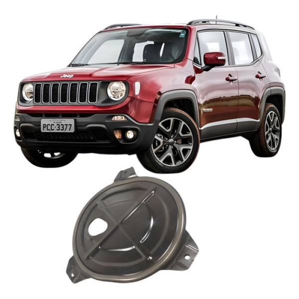 Tampa Protetora Bomba Combustível Jeep Renegade 2015- 2019 Preto