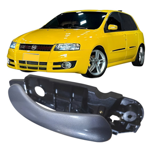 Maçaneta Interna Porta Traseiro Direito Fiat Stilo 2009 Vermelho Traseira