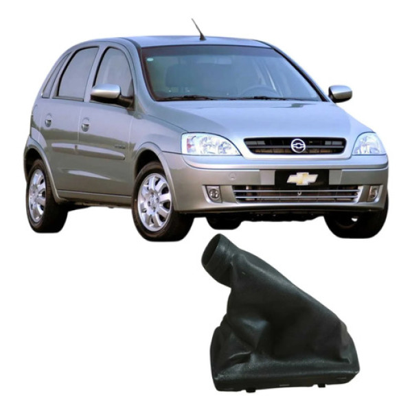 Coifa Alavanca Freio Mão Chevrolet Corsa 2006 1.8 Original Preto