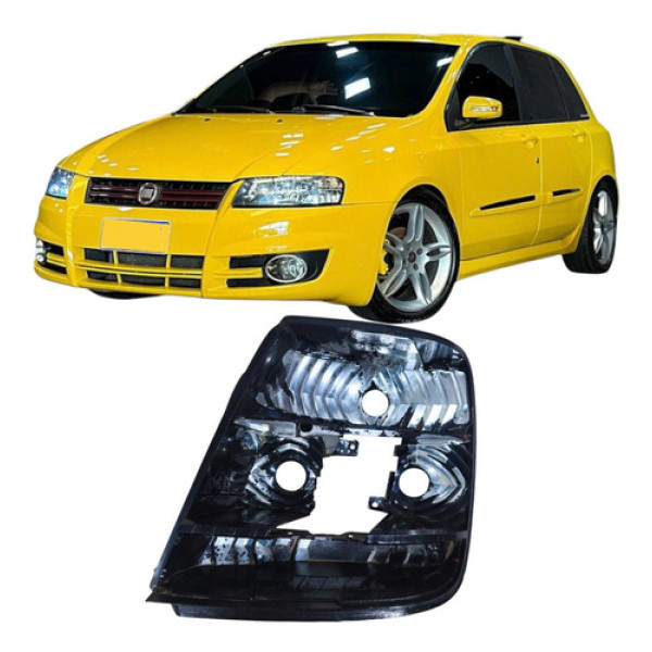 Carcaça Lanterna Traseiro Direito Fiat Stilo 2009 51786316 Direito/passageiro Transparente