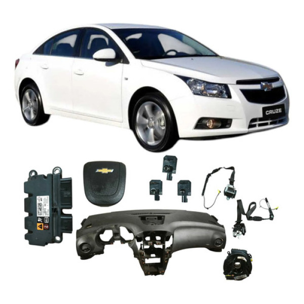 Kit Airbag Gm Cruze Sedan 2014 1.8 Aut 13589413 Original Preto