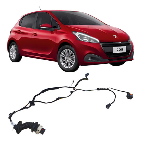 Chicote Porta Traseiro Esquerdo Peugeot 208 2019 9829013480