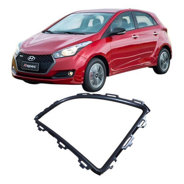 Acabamento Difusor Ar Painel Esquerdo Hyundai Hb20 2017 Branco