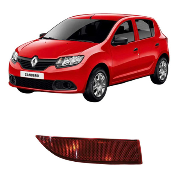 Refletor Traseiro Direito Renault Sandero 2019 265600427r Vermelho