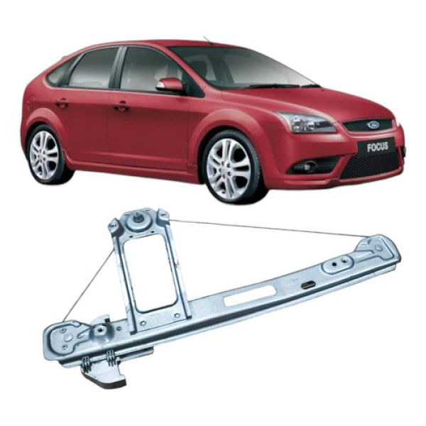 Maquina Traseira Direita Ford Focus 2008 1.6 Prata