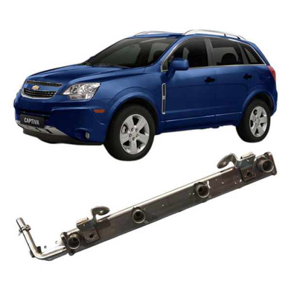 Flauta Bico Injetor Gm Captiva 2.4 2008 2012