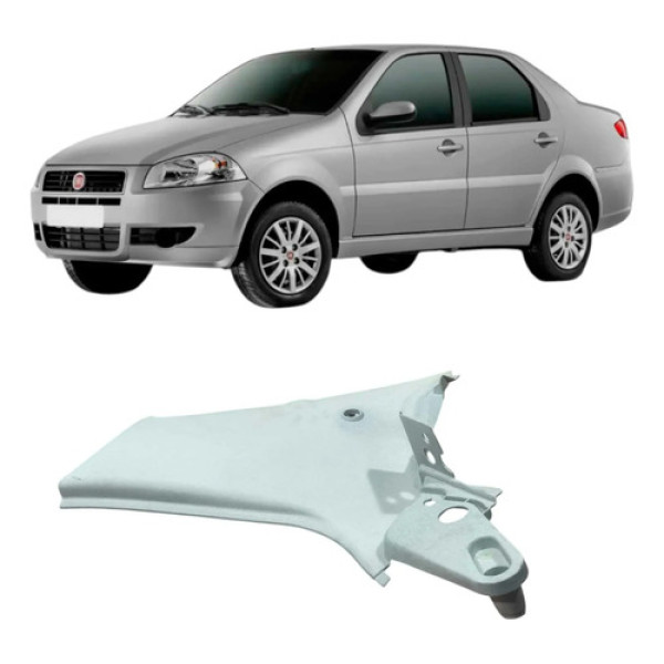Acabamento Coluna Traseira Direita Fiat Siena 2013 735296151