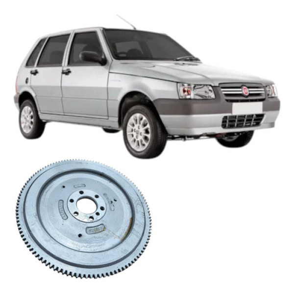 Volante Cremalhera Motor Fiat Uno Mille 2004 1.0 3p Original