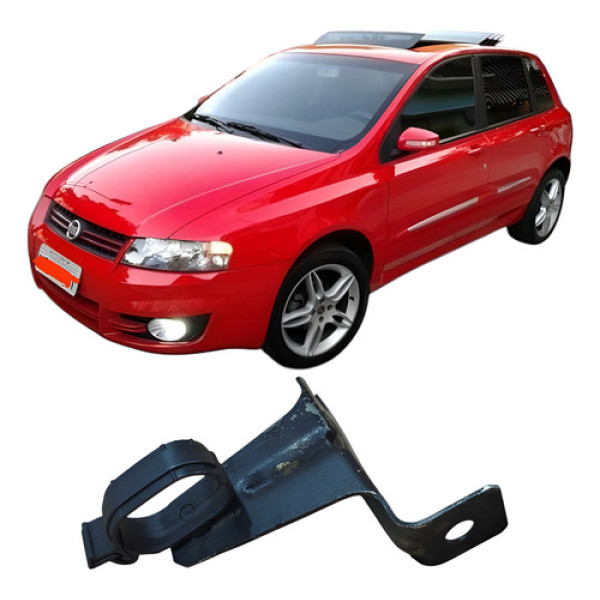 Suporte Com Presilha Fixação Mangueira Fiat Stilo 2009 Vermelho