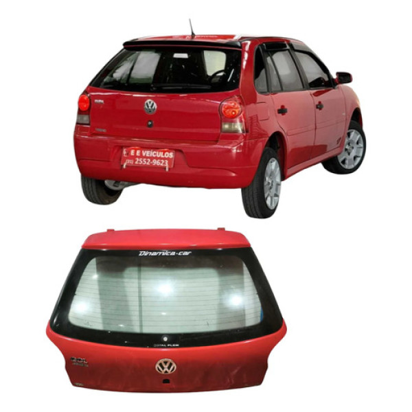 Tampa Porta Mala Volkswagen Gol 2009 1.0 Original  Vermelho